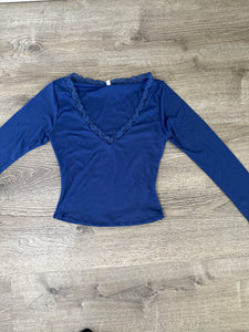 Blue Lace Top